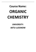 Class notes Organic Chemistry 