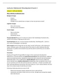 Adolescent Development  Exam 2 UU Hoorcollege aantekeningen/ Lecture notes 