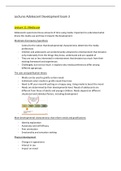 Adolescent Development UU  Exam 3 hoorcollege aantekeningen / Lecture notes 