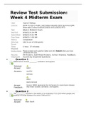 HLTH 3115S-1 Week 4 Midterm Exam &lpar;June 2021&rpar; SCORE 142&period;5 out of 150 points
