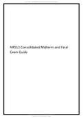 NR511 Consolidated Midterm and Final Exam Guide 2021