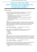 Chapter 01&colon; Med&comma; Meds&comma; Milieu Keltner&colon; Psychiatric Nursing&comma; 8th Edition ALL ANSWERS 100&percnt; CORRECT GUARANTEE GRADE A&plus;