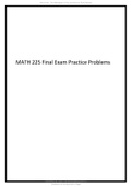 MATH 225 Final Exam Practice Problems