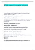 DFMC exam with complete solutions