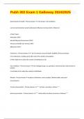 Pubh 302 Exam 1 Galloway 2024&sol;2025
