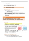IB CHEMISTRY - Topic 5 Energetics Notes