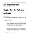 Class notes Introduction to Audiology Notes 