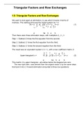       Provide Well Written Notes of Liner Algebra For College Student  ,    Triangular Factors and Row Exchanges