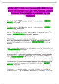 NCOA JNT-201S Latest Update 2024-2025 Actual Exam with Questions and 100&percnt; Verified Correct Answers Guaranteed A&plus; Approved by the Professor