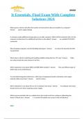 It Essentials&period; Final Exam With Complete Solutions 2024