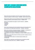 NUR 307 - EXAM 1 REVIEW WITH COMPLETE SOLUTIONS&period;