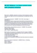 NR 307 Midterm - In Class Lecture exam with complete solutions&period;