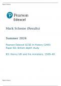Pearson Edexcel GCSE In History &lpar;1HI0&rpar; Paper B3&colon; British depth study