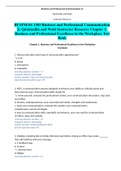 BUSINESS 1303 Business and Professional Communication 2e Quintanilla and Wahl Instructor Resource Chapter 1: Business and Professional Excellence in the Workplace Test Bank