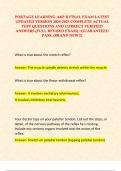PORTAGE LEARNING A&P II FINAL EXAM LATEST UPDATED VERSION 2024-2025 COMPLETE ACTUAL TEST QUESTIONS AND CORRECT VERIFIED ANSWERS &lpar;FULL REVISED EXAM&rpar; &vert;GUARANTEED PASS&period; &lpar;BRAND NEW&excl;&excl;&rpar;