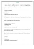 real estate salesperson exam 2024-2025