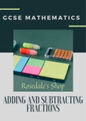 Adding and Subtracting Fractions | Questions With Answers | GCSE / IGCSE - AQA - Edexcel - Revision