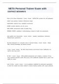 NETA Personal Trainer Exam with correct answers&period;