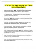 DFMC 19C Test Study Questions with Correct Answers&vert; Latest Update