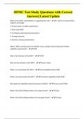 DFMC Test Study Questions with Correct Answers&vert; Latest Update
