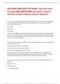 HESI MED SURG 2024 TEST BANK &sol; MED SURG EXAM TEST BANK 500 QUESTIONS AND CORRECT DETAILED ANSWERS &lpar;VERIFIED ANSWERS&rpar; &vert;ALREADY GRADED A&plus;