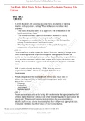 Test Bank&colon; Med&comma; Meds&comma; Milieu Keltner&colon; Psychiatric Nursing&comma; 8th Edition&comma;100&percnt; CORRECT