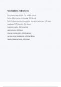 Medications Indications Questions & 100&percnt; Verified Correct Answers with complete solutions &lpar;Latest update 2024 2025