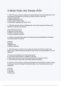 Gi Bleed- Peptic Ulcer Disease &lpar;PUD&rpar; Questions & 100&percnt; Verified Correct Answers with complete solutions &lpar;Latest update 2024 2025