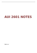 AUI2601 STUDY NOTES UPDATED.