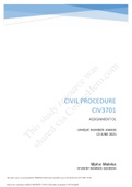 CIV3701_ Civil Procedure_ ASSIGNMENT 01 2021.