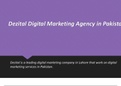 Dezital, Digital Marketing Agency in Pakistan - Digital Marketing in Pakistan