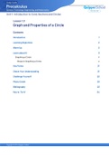 Graph and Properties of a Circle