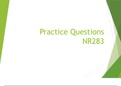 NR 283 Week 1 - 7 Practice Questions