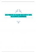 XACTIMATE X2 EXAM 2024 WITH 100&percnt;  ACCURATE ANSWERS