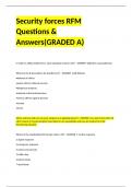 Security forces RFM Questions & Answers&lpar;GRADED A&rpar;