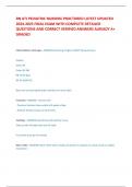 RN ATI PEDIATRIC NURSING PROCTORED LATEST UPDATED 2024-2025 FINAL EXAM WITH COMPLETE DETAILED QUESTIONS AND CORRECT VERIFIED ANSWERS ALREADY A&plus; GRADED