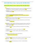 BUSI 3004 Week 2 Quiz&colon; Spring 2021 SCORE 25&sol;25 DOWNLOAD TO GET COMPLETE SOLUTIONS