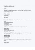 NURS 420 Quiz -2  Questions & 100&percnt; Verified Correct Answers with complete solutions &lpar;Latest update 2024 2025
