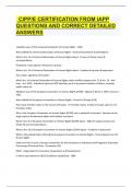 CIPP&sol;E Certification from IAPP
