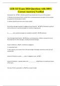 LEB 323 Exam 2024-Questions with 100&percnt; Correct Answers&vert; Verified