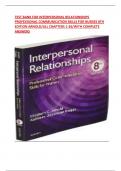 TEST BANK FOR INTERPERSONAL RELATIONSHIPS PROFESSIONAL COMMUNICATION SKILLS FOR NURSES 8TH EDITION 
