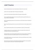LSAT Practice exam 2024&sol;2025 with 100&percnt; correct answers