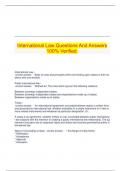   International Law Questions And Answers 100&percnt; Verified&period;