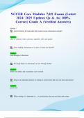 NCCER Core Modules 7&comma;8&comma;9 Exams &lpar;Latest 2024&sol; 2025 Update&rpar; Qs & As&vert; 100&percnt; Correct&vert; Grade A &lpar;Verified Answers&rpar;