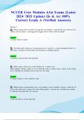 NCCER Core Modules 4&comma;5&comma;6 Exams &lpar;Latest 2024&sol; 2025 Update&rpar; Qs & As&vert; 100&percnt; Correct&vert; Grade A &lpar;Verified Answers&rpar;