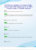 NCCER Core Modules 1&comma;2&comma;3 Study Guides &lpar;Latest 2024&sol; 2025 Update&rpar; Qs & As&vert; 100&percnt; Correct&vert; Grade A &lpar;Verified Answers&rpar;