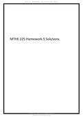 MTHE 225 Homework 5 Solutions