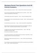 Montana Permit Test Questions And All Correct Answers&period;