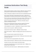 Louisiana Horticulture Test Study Guide questions with answers graded A&plus; 2024&sol;2025