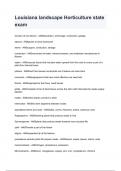 Louisiana landscape Horticulture state exam questions with answers graded A&plus; 2024&sol;2025